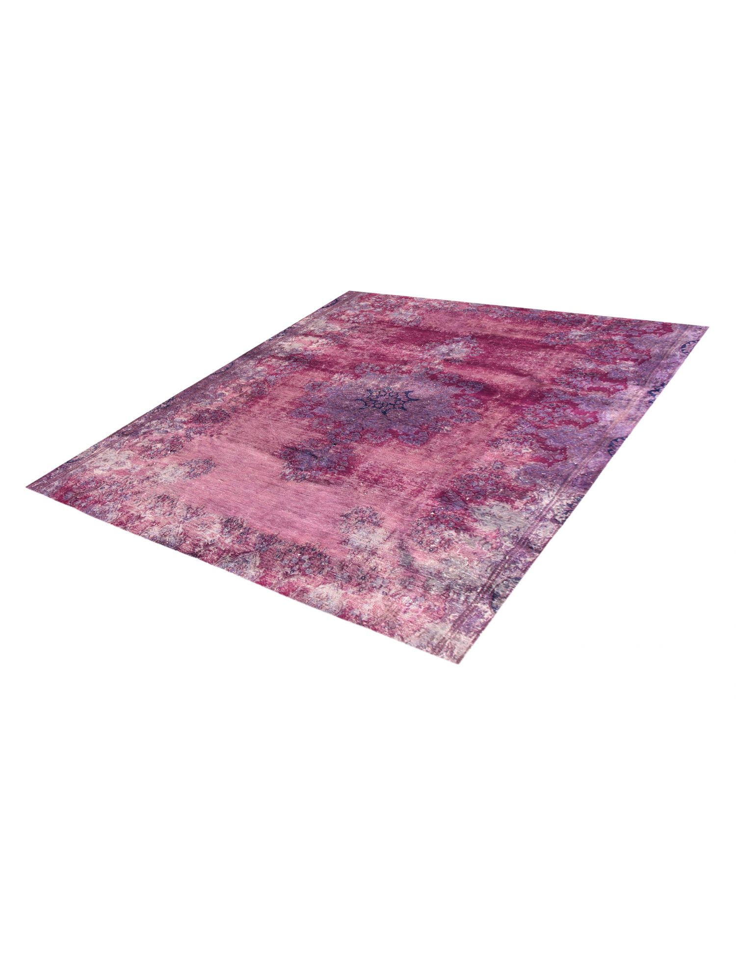Quadrat  Vintage Teppich  lila <br/>230 x 230 cm