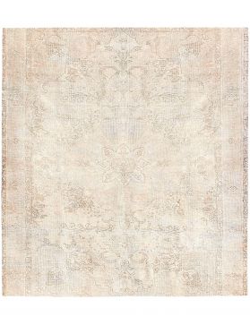 Tapis Persan vintage  beige <br/>200 x 200 cm
