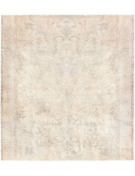 Persischer Vintage Teppich 200 x 200 beige