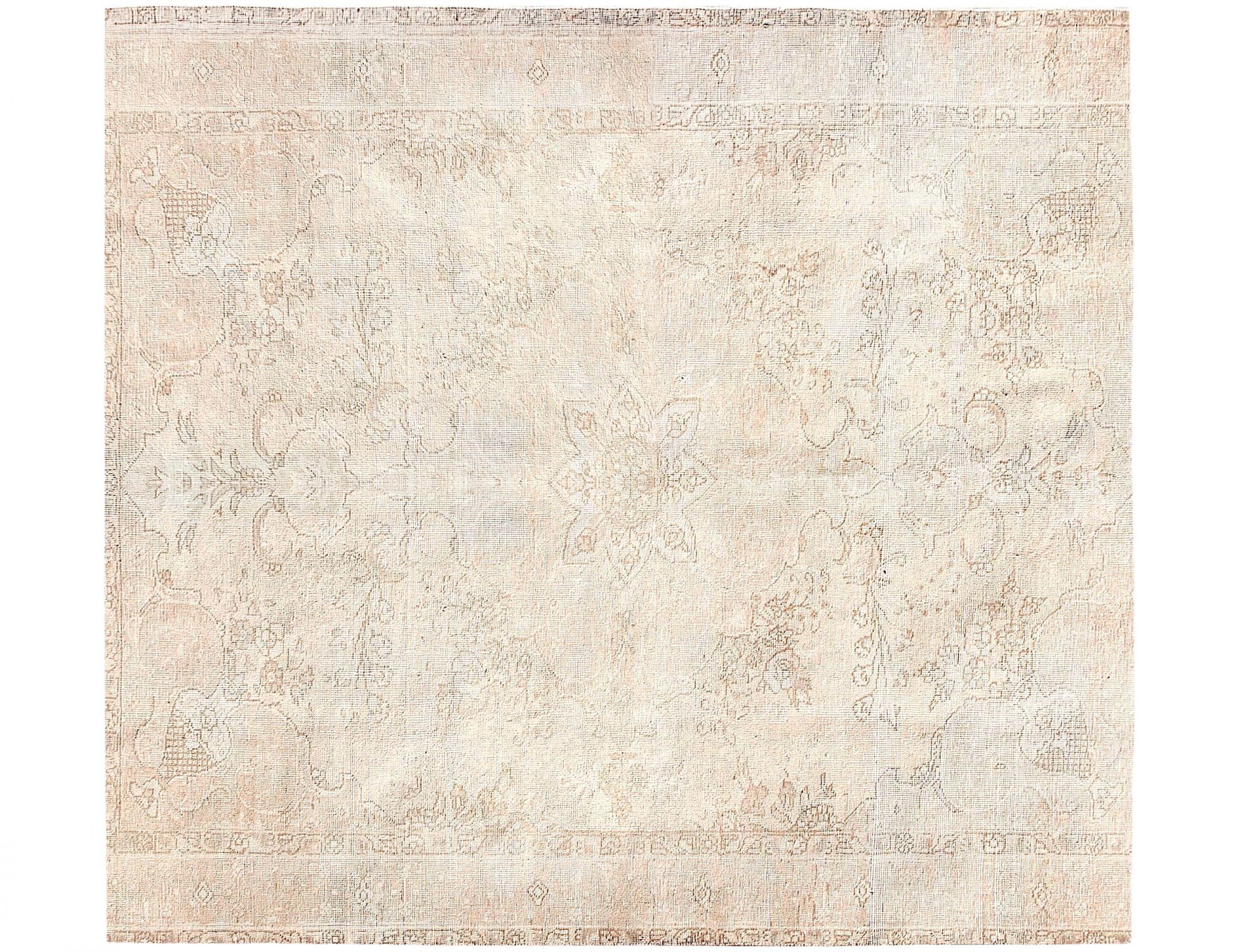 Persisk vintage matta  beige <br/>200 x 200 cm