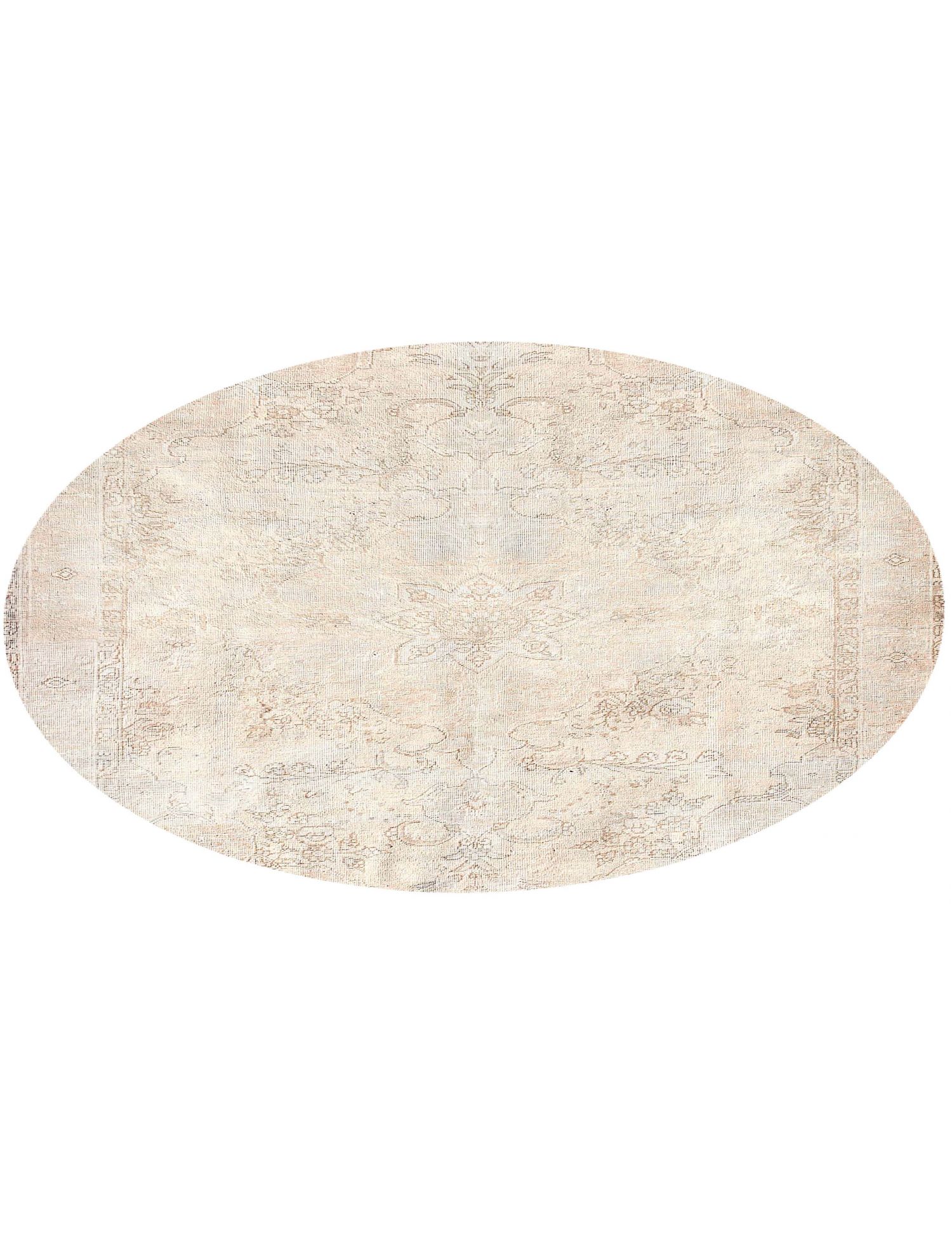 Rund  Vintage Teppich  beige <br/>200 x 200 cm