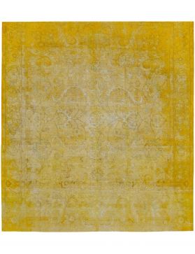 Tapis Persan vintage 283 x 283 jaune