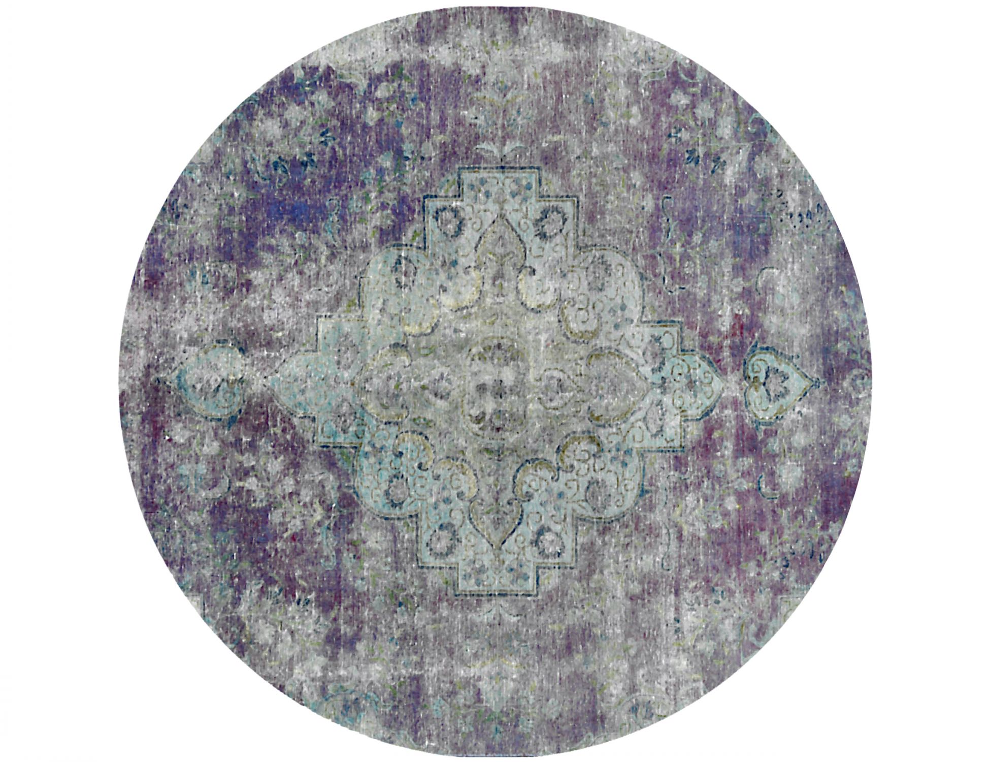 Tappeto vintage persiano  grigo <br/>194 x 194 cm