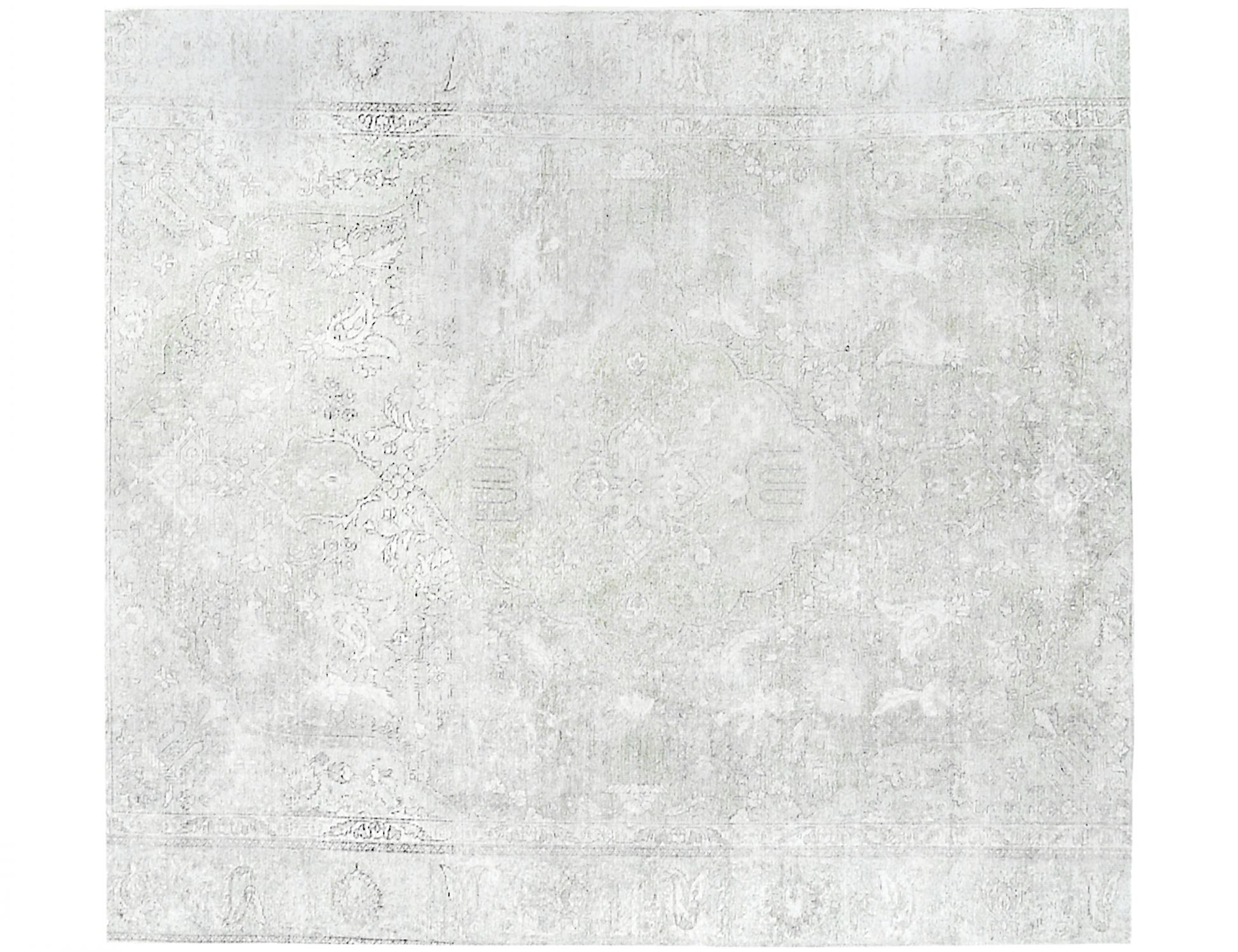 Tappeto vintage persiano  verde <br/>189 x 189 cm