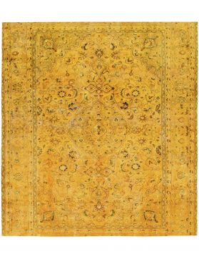 Tappeto vintage persiano  giallo <br/>193 x 193 cm