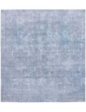 Persian vintage carpet 194 x 194 blue
