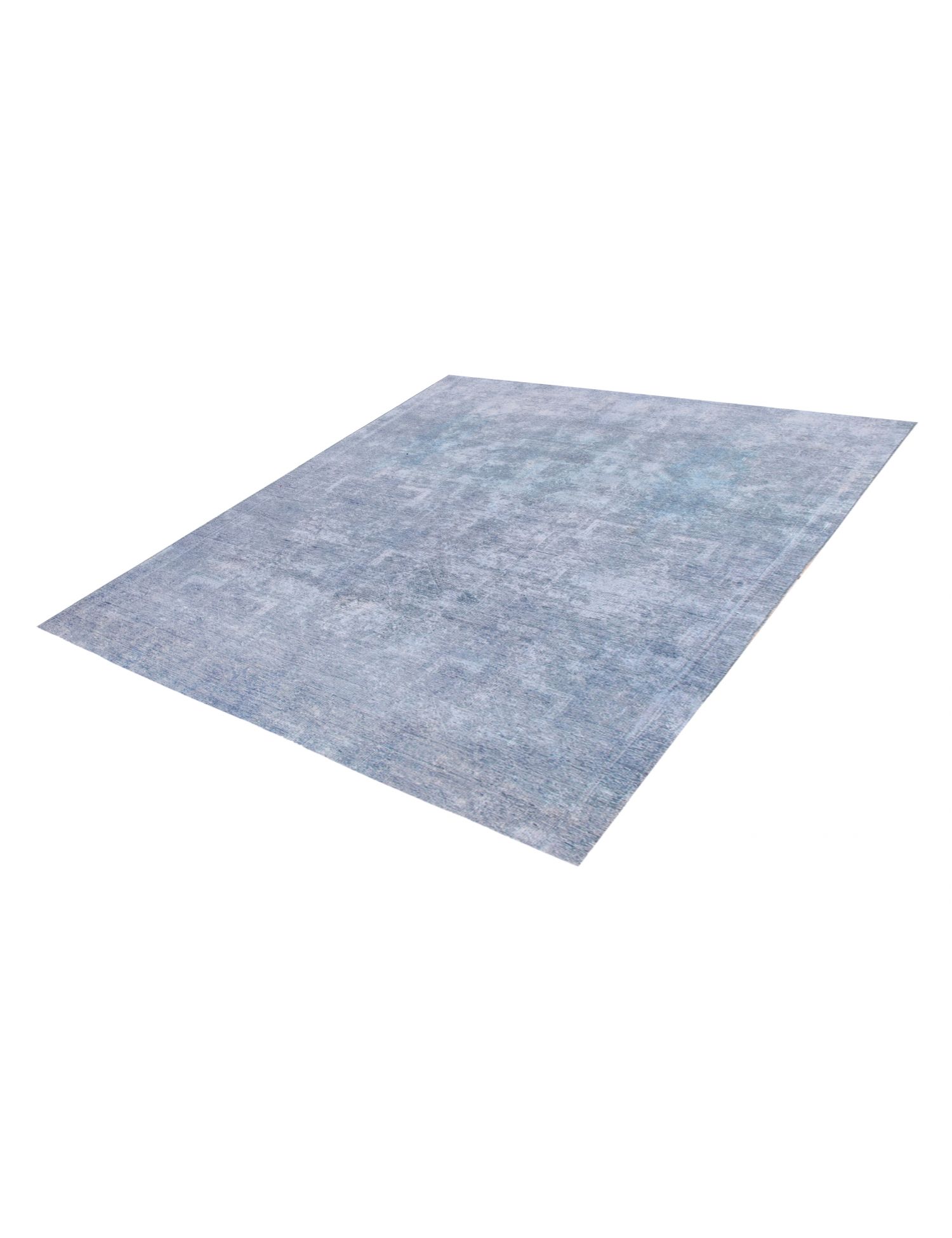 Quadrat  vintage teppich  blau <br/>194 x 194 cm