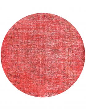 Tapis vintage 170 x 170 rouge