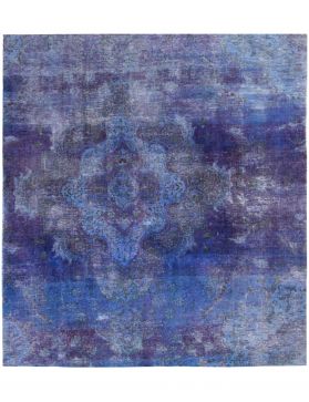 Perzisch vintage tapijt 174 x 174 blauw