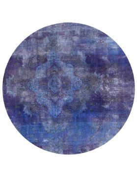 Persian vintage carpet 174 x 174 blue