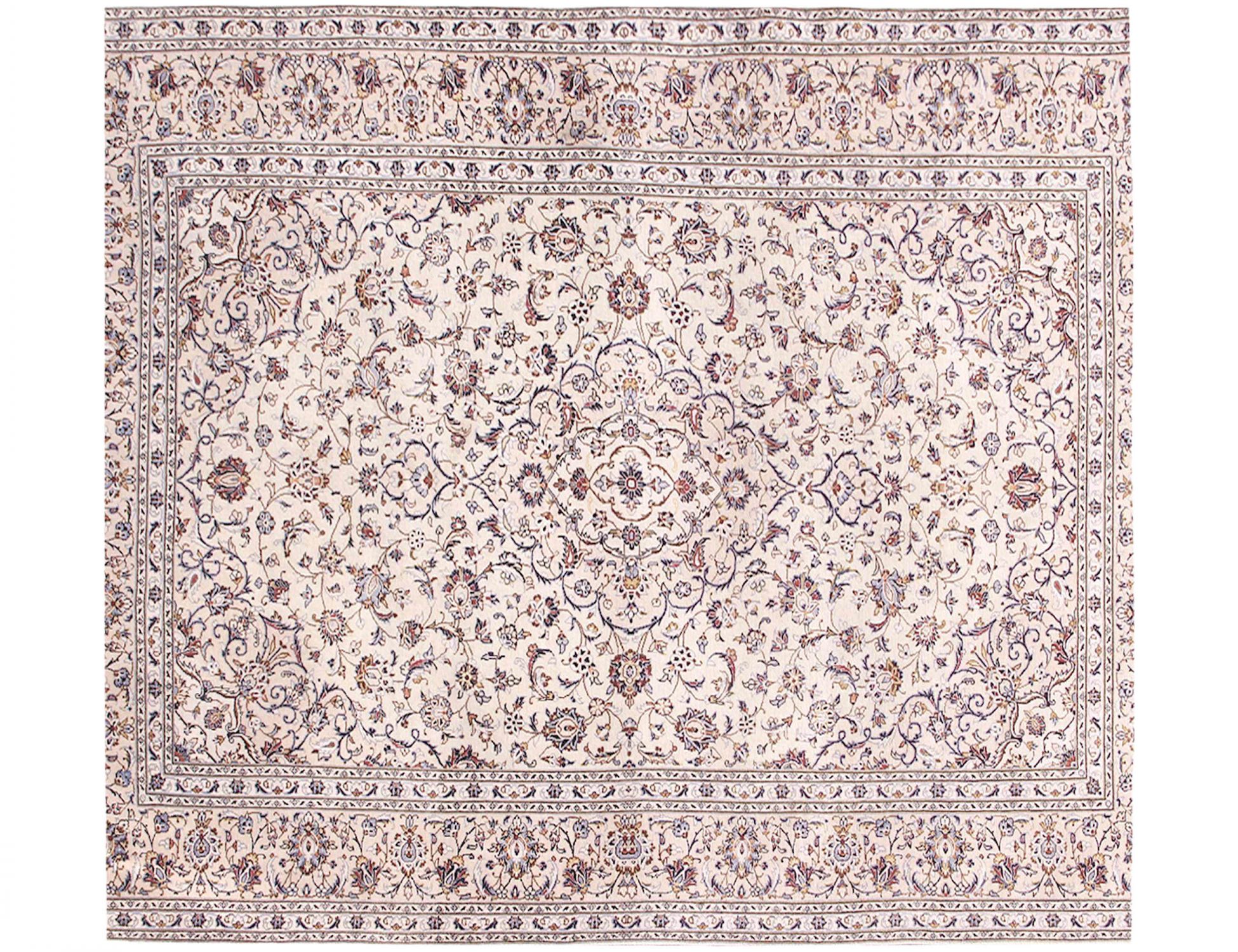 Kashan Tappeto  beige <br/>244 x 244 cm