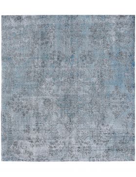 Persischer Vintage Teppich 222 x 222 blau