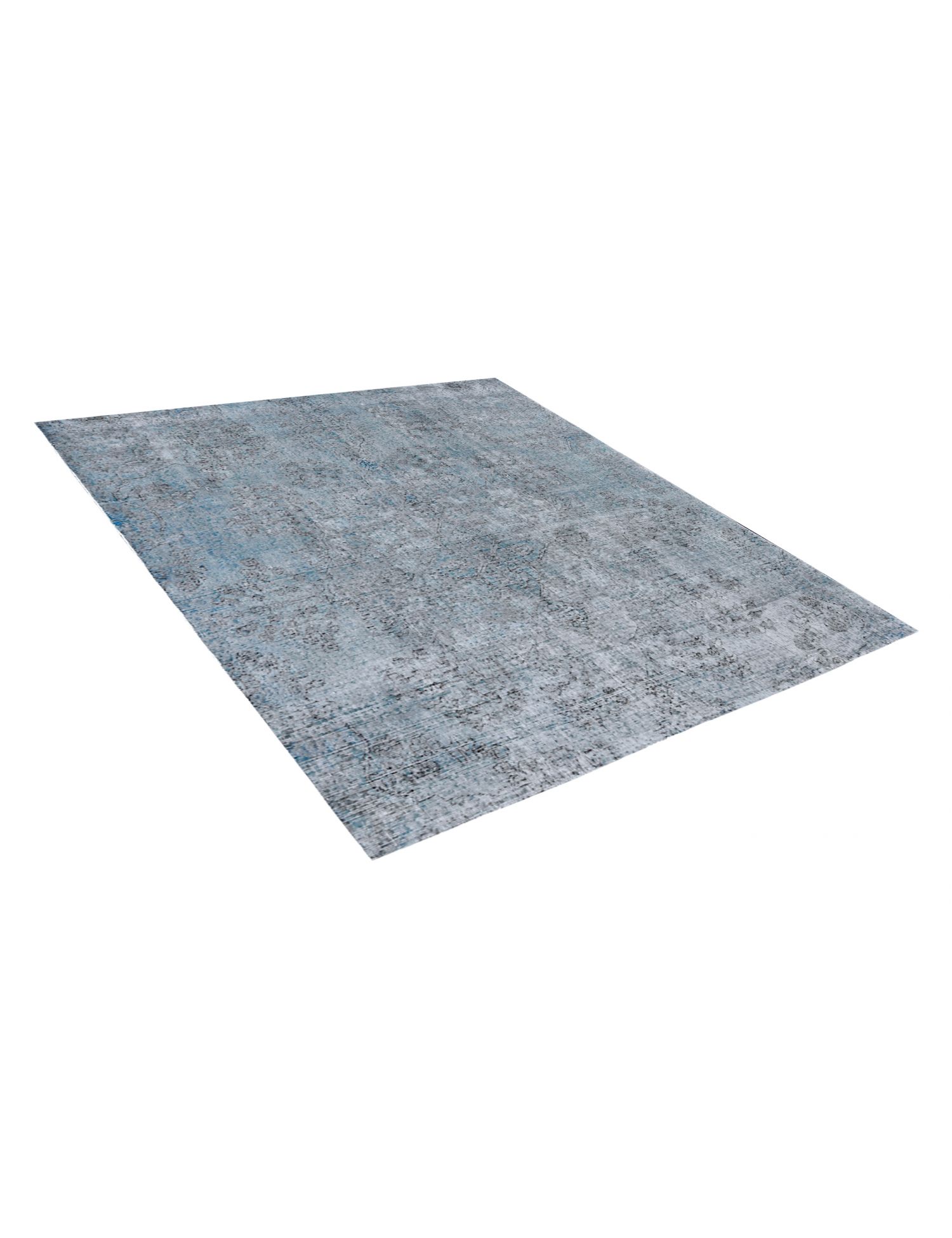 Quadrat  Vintage Teppich  blau <br/>222 x 222 cm