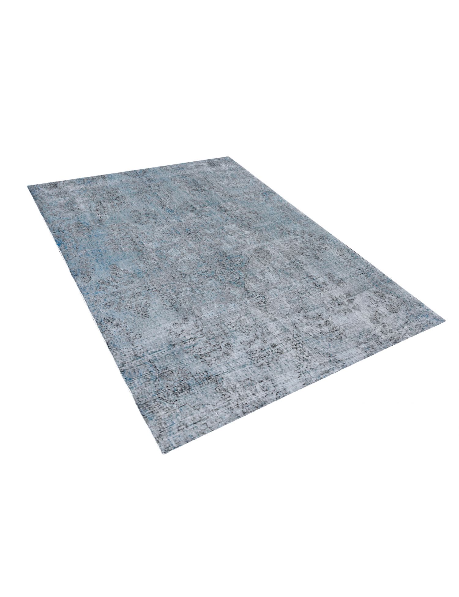 Quadrat  Vintage Teppich  blau <br/>250 x 222 cm