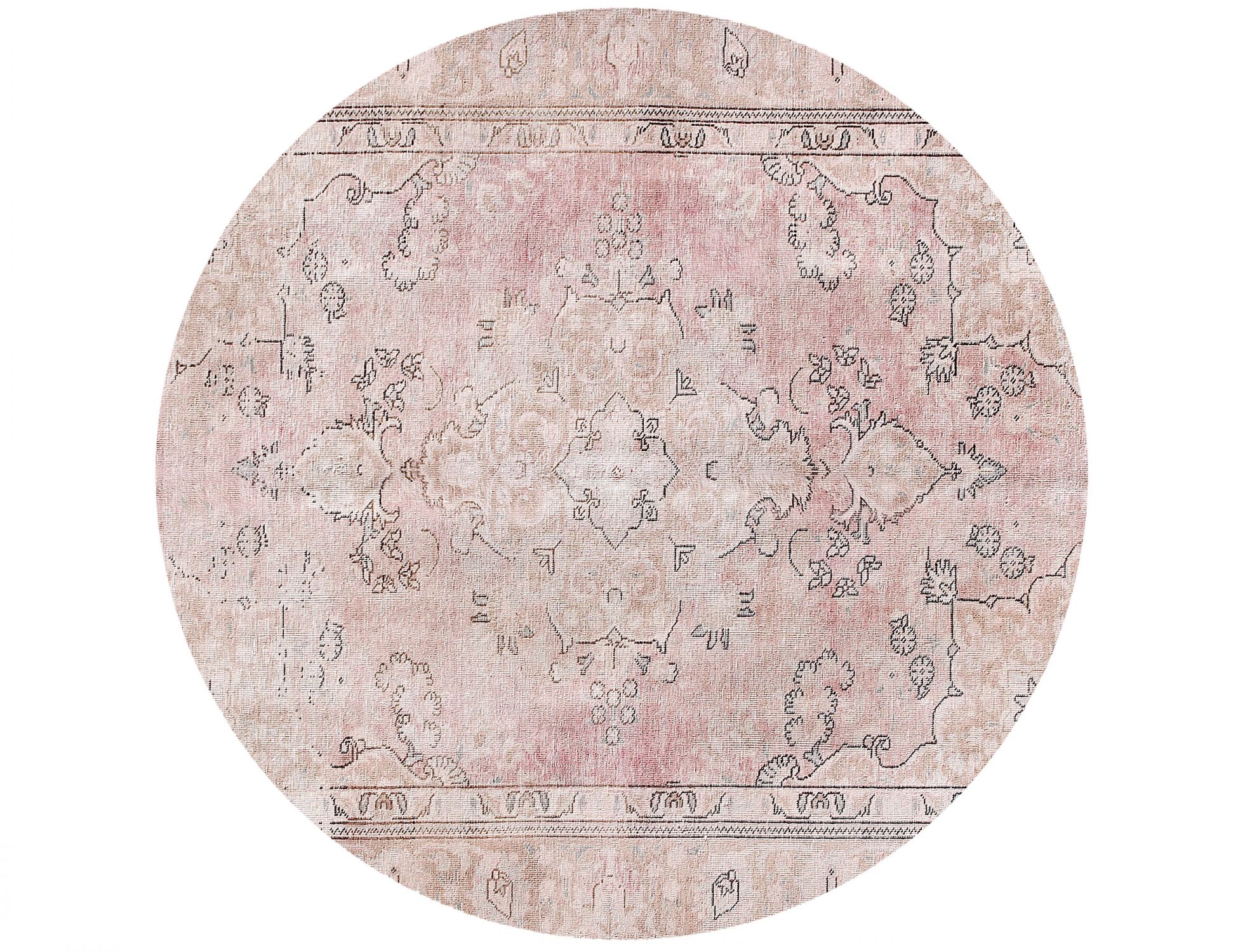 Persisk vintage matta  beige <br/>180 x 180 cm