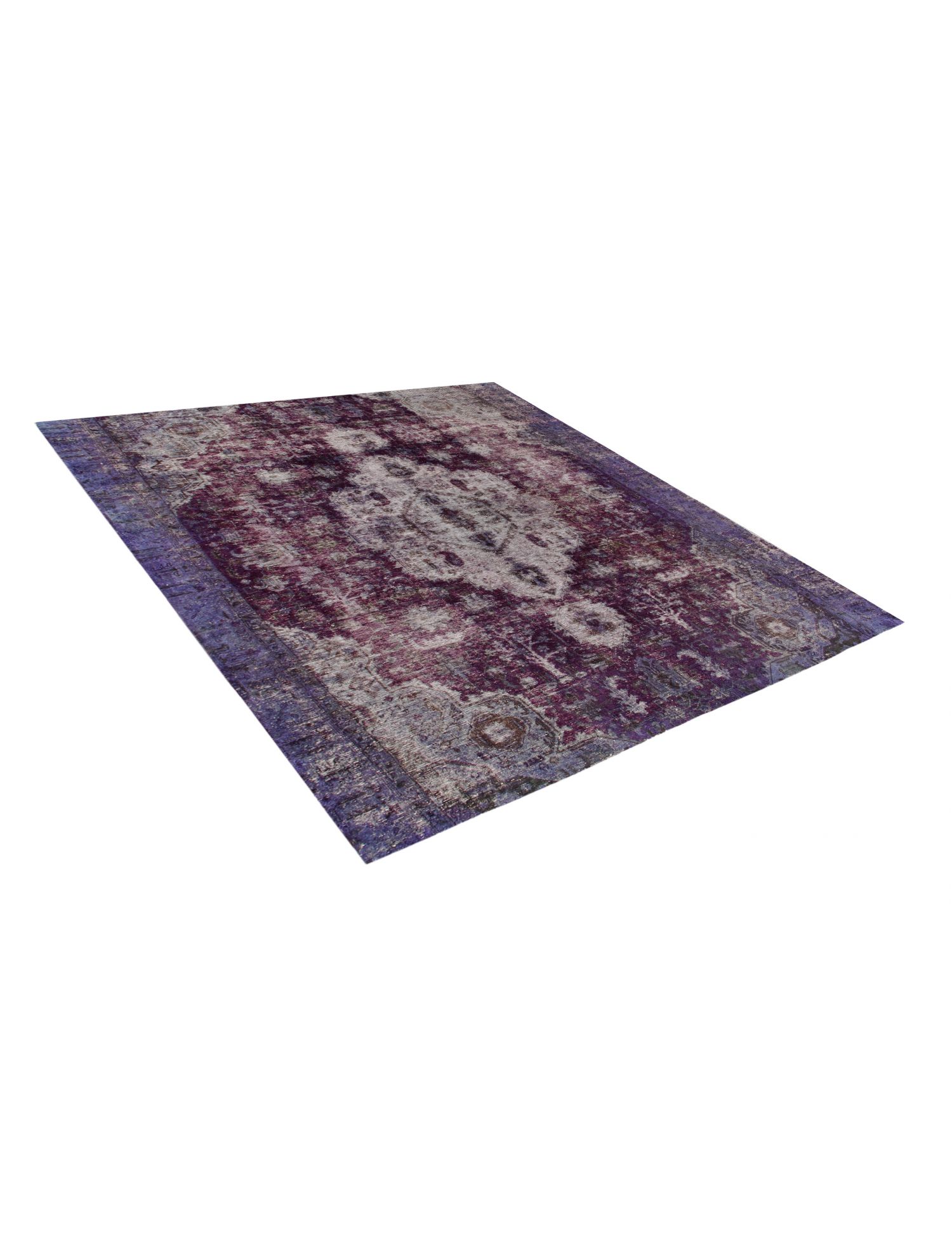 Quadrat  Vintage Teppich  lila <br/>243 x 243 cm