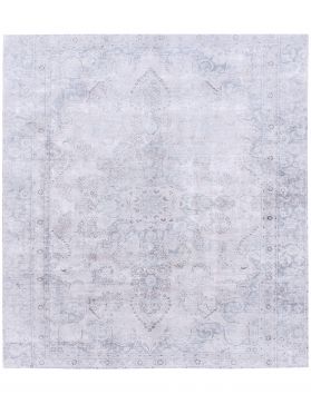 Perzisch vintage tapijt 210 x 210 blauw