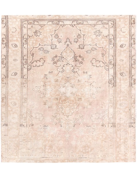 Beige Persien Persischer Vintage Teppich 195 x 195 cm
