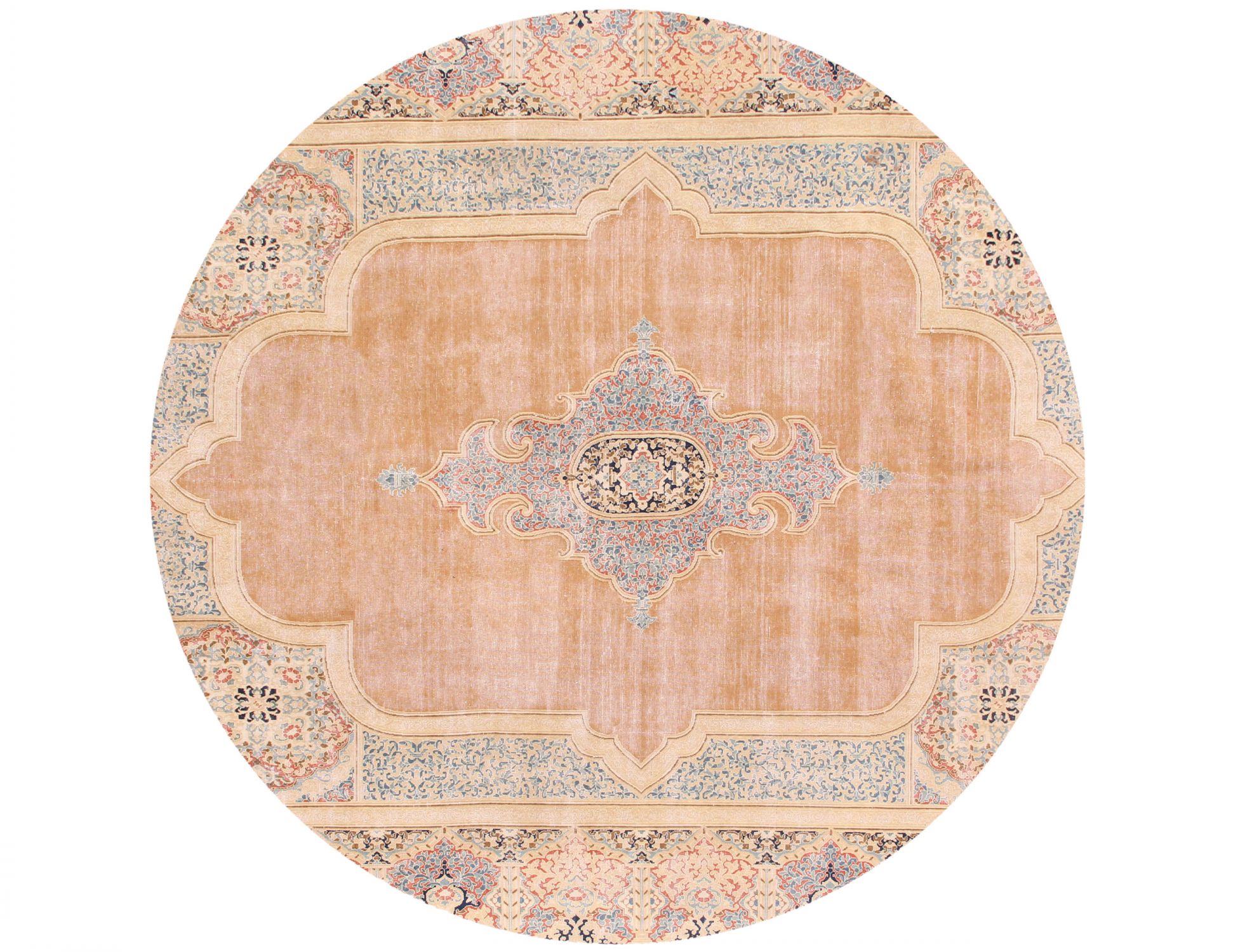 Tappeto vintage persiano  giallo <br/>268 x 268 cm