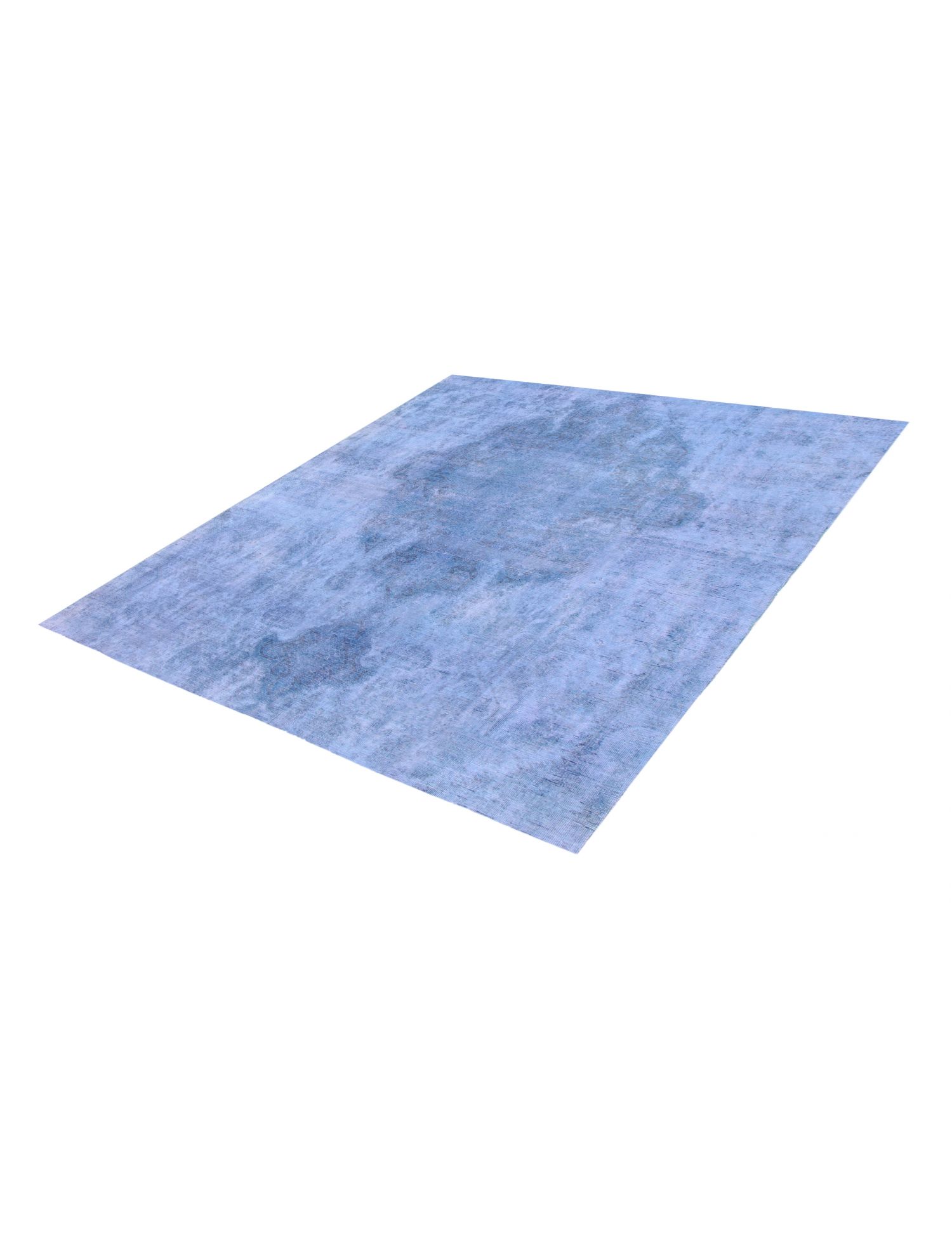 Quadrat  Vintage Teppich  blau <br/>200 x 200 cm