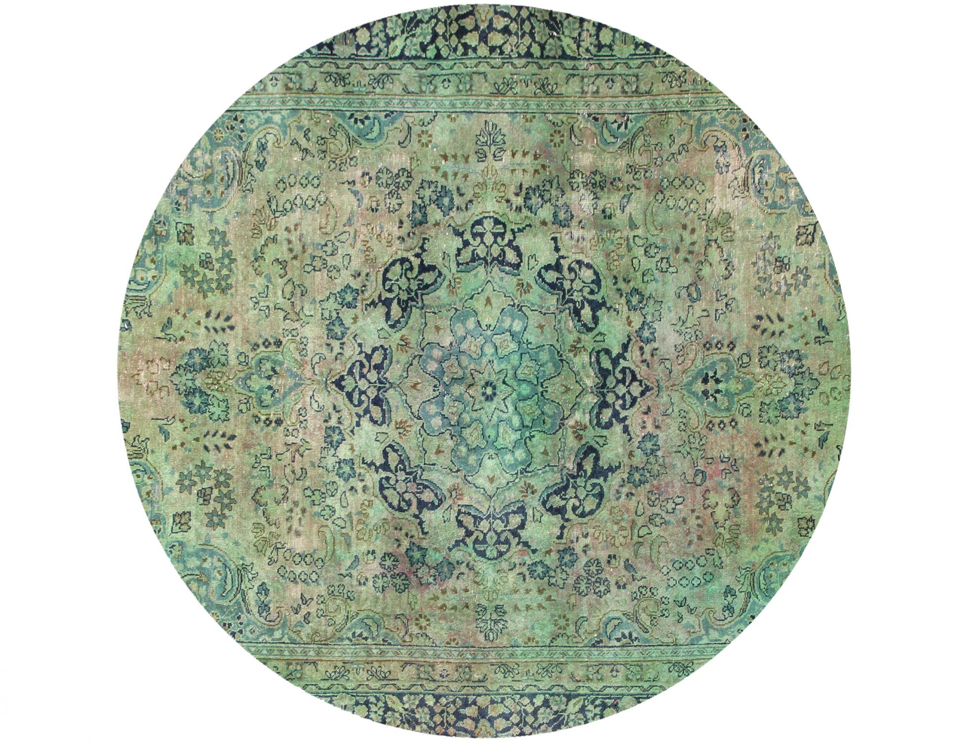 Tappeto vintage persiano  verde <br/>171 x 171 cm