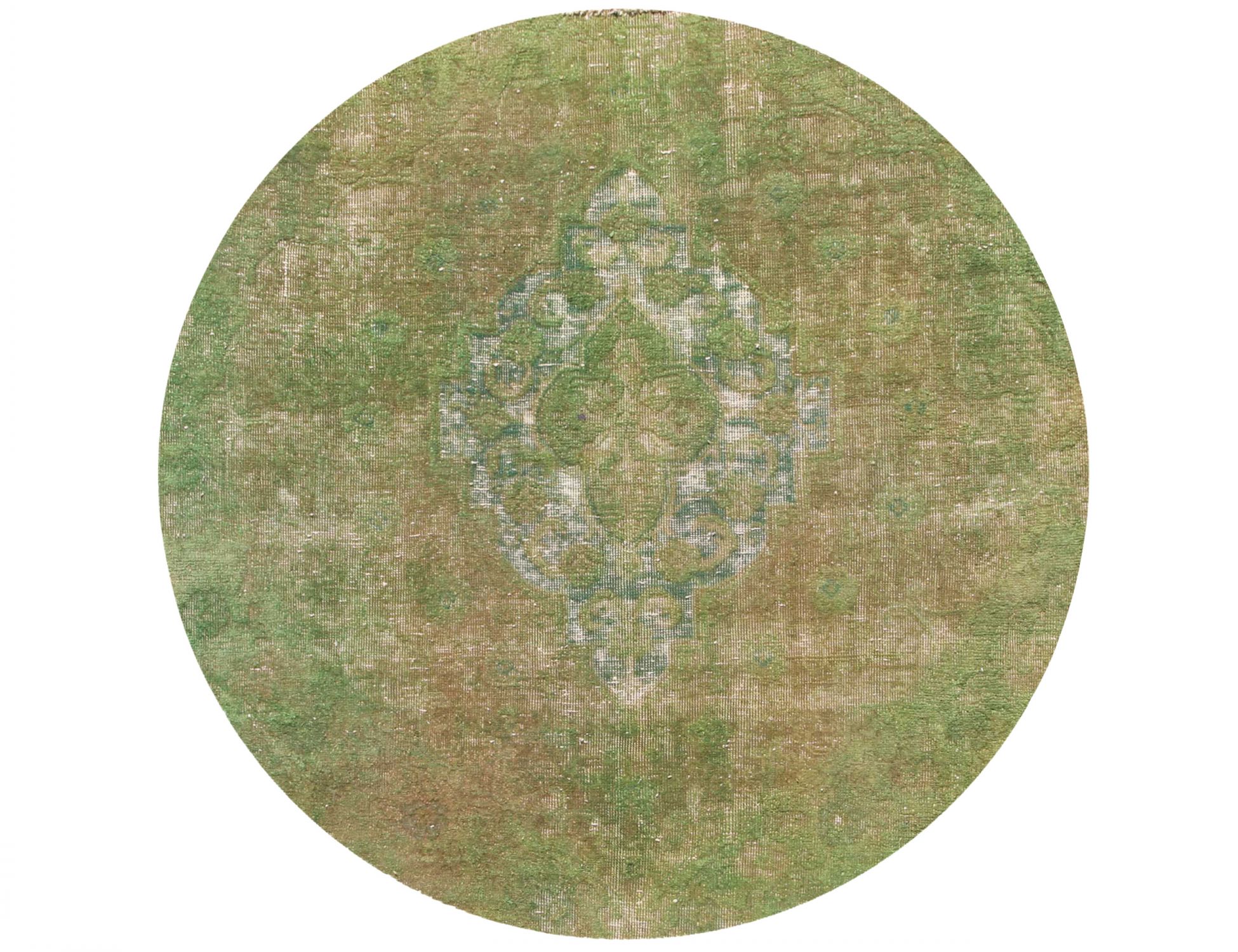 Tappeto vintage persiano  verde <br/>146 x 146 cm