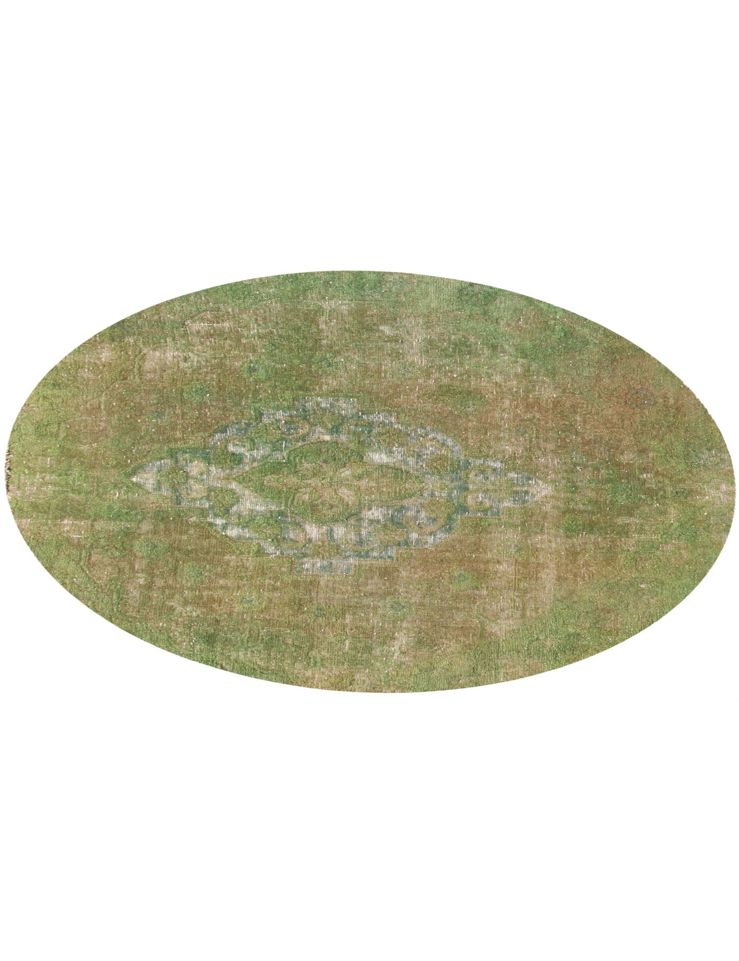 Rund  Vintage Teppich  grün <br/>146 x 146 cm