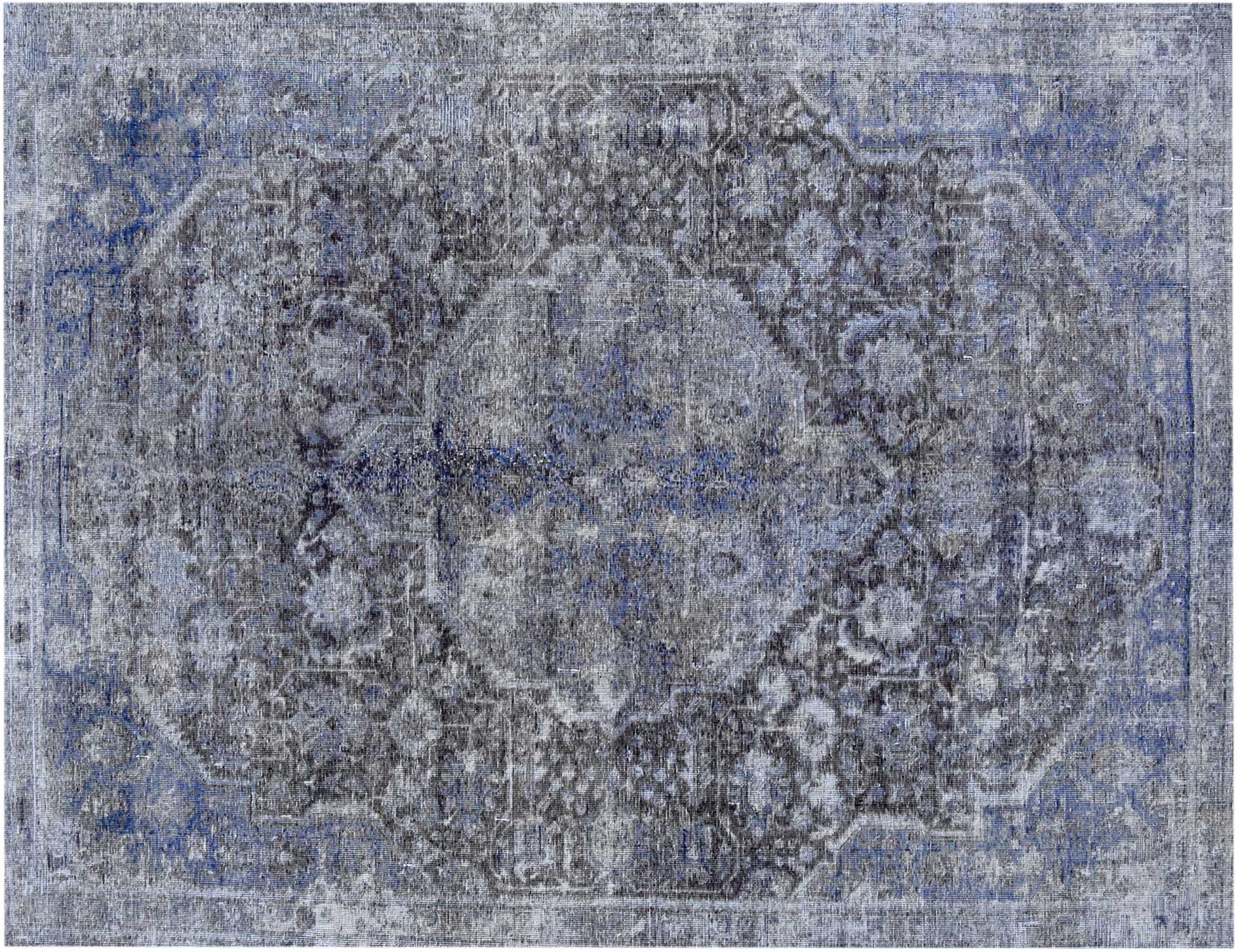 Vintage Teppich rund  blau <br/>316 x 210 cm