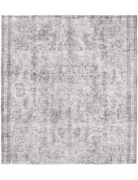 Persisk vintage teppe 220 x 220 grå