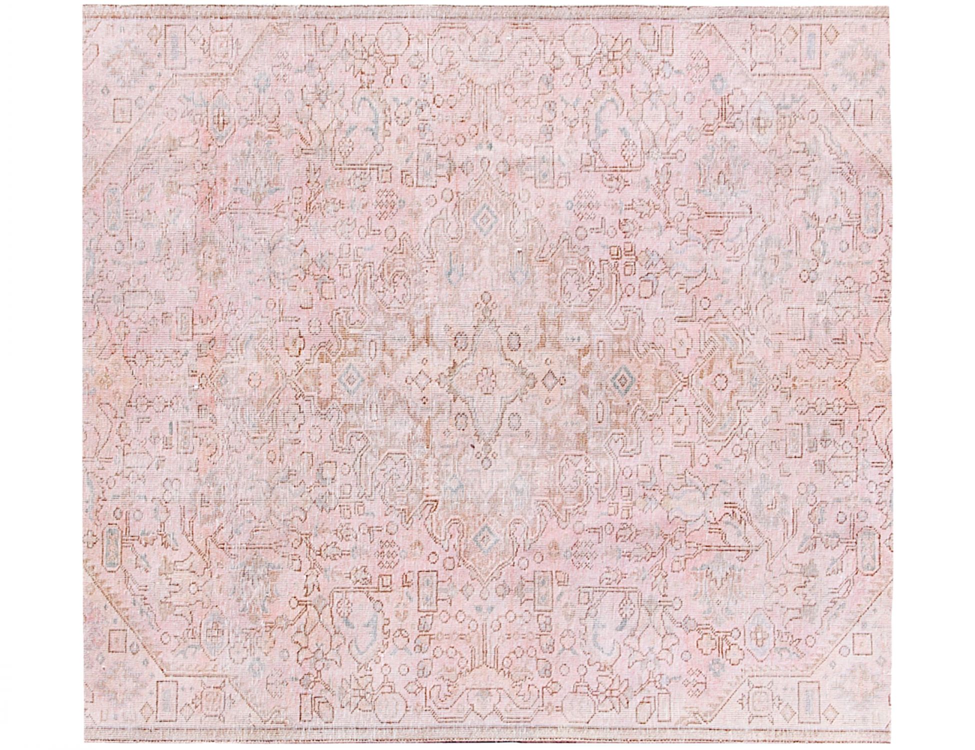 Tappeto vintage persiano  beige <br/>170 x 170 cm
