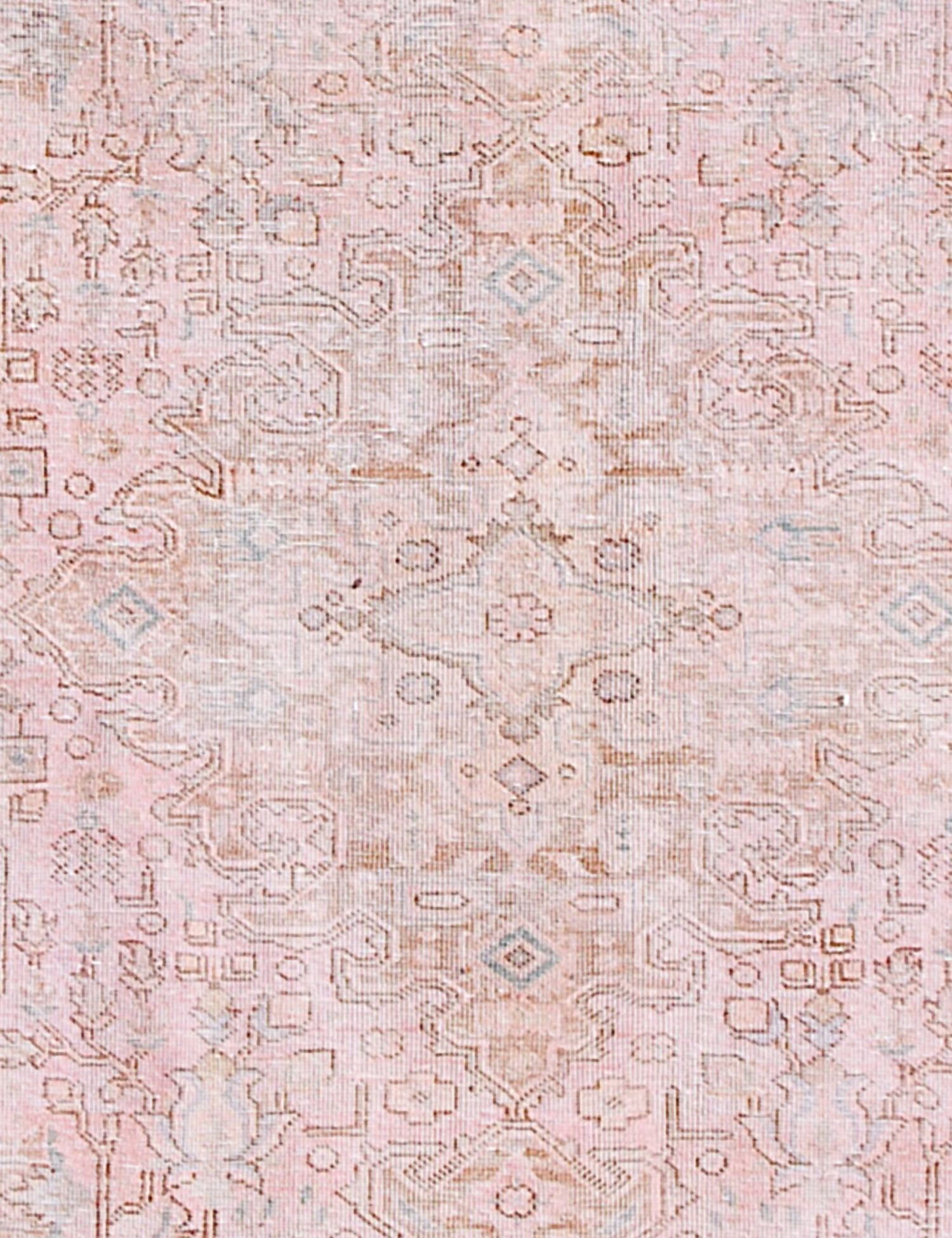 Rund  Vintage Teppich  rosa <br/>170 x 170 cm