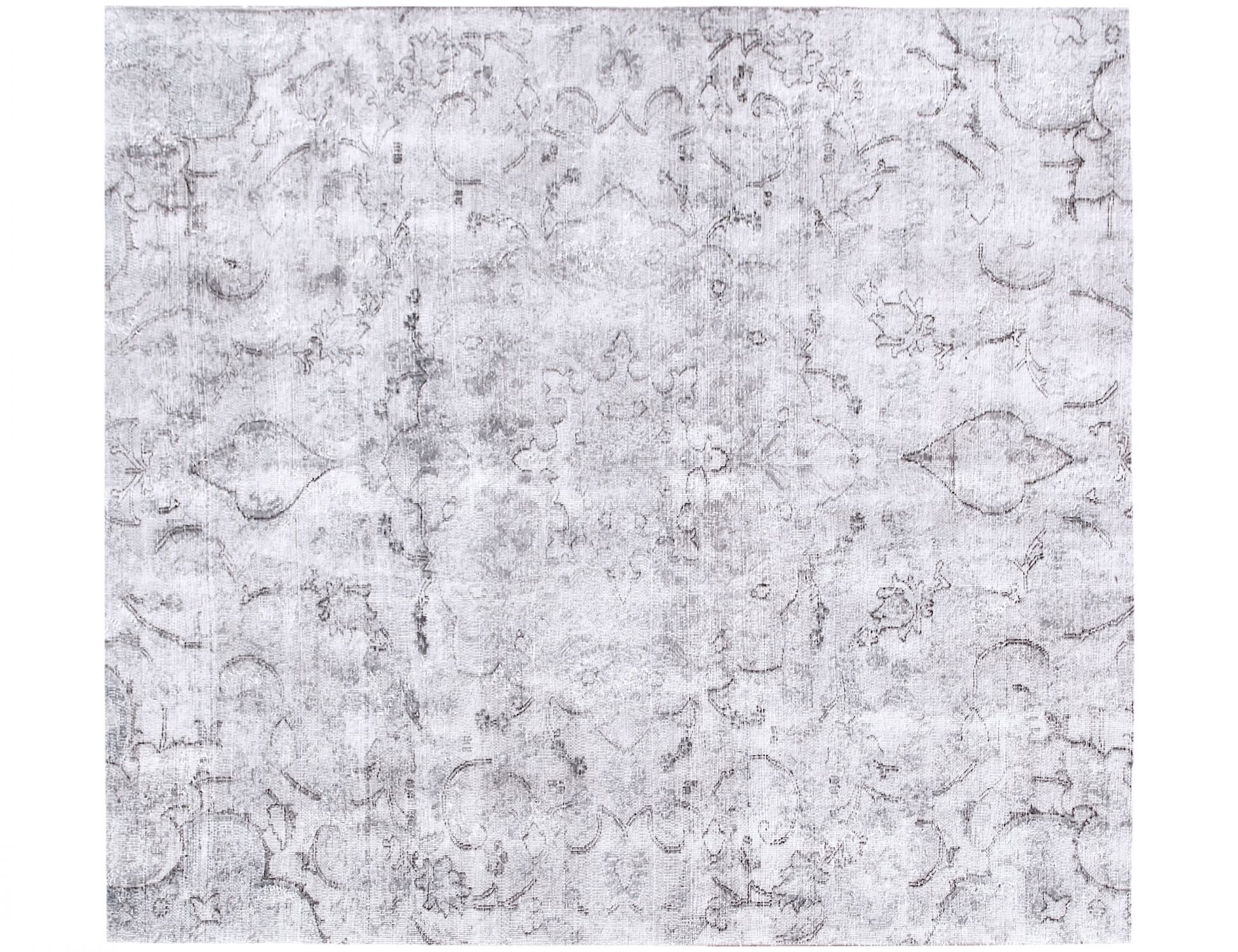Quadrat  Vintage Teppich  grau <br/>182 x 182 cm