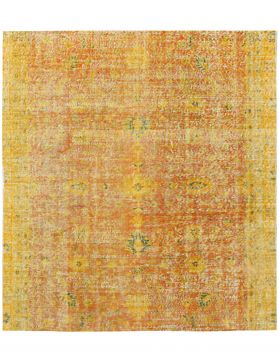 Tappeto Vintage  giallo <br/>177 x 177 cm