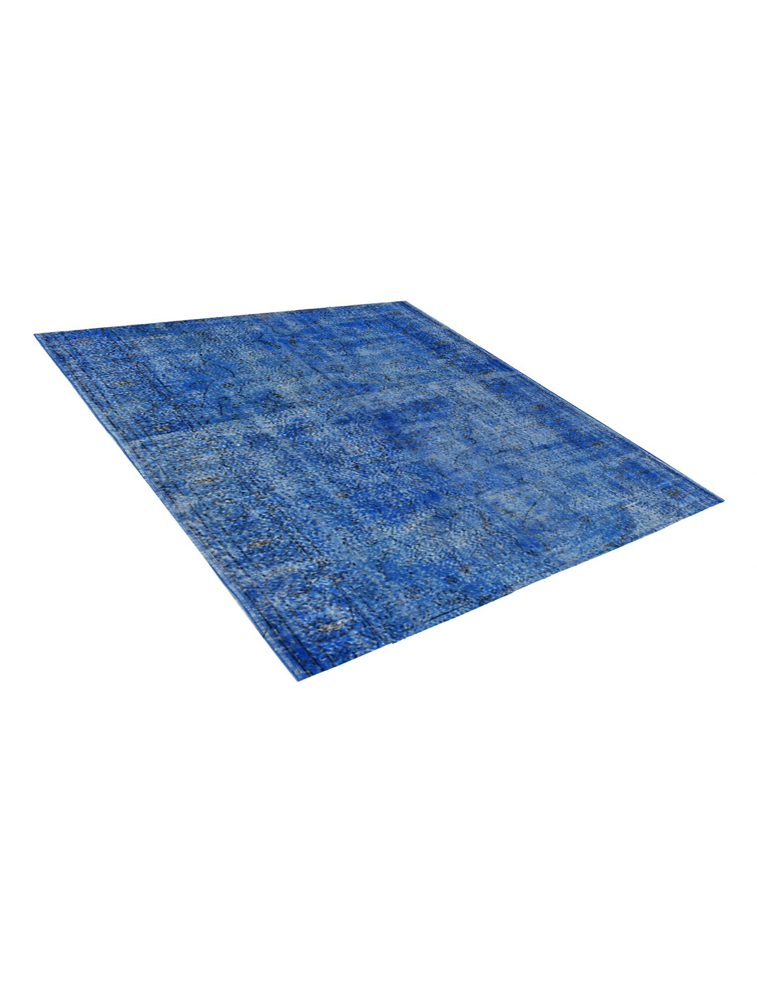 Quadrat Vintage Teppich  blau <br/>189 x 189 cm