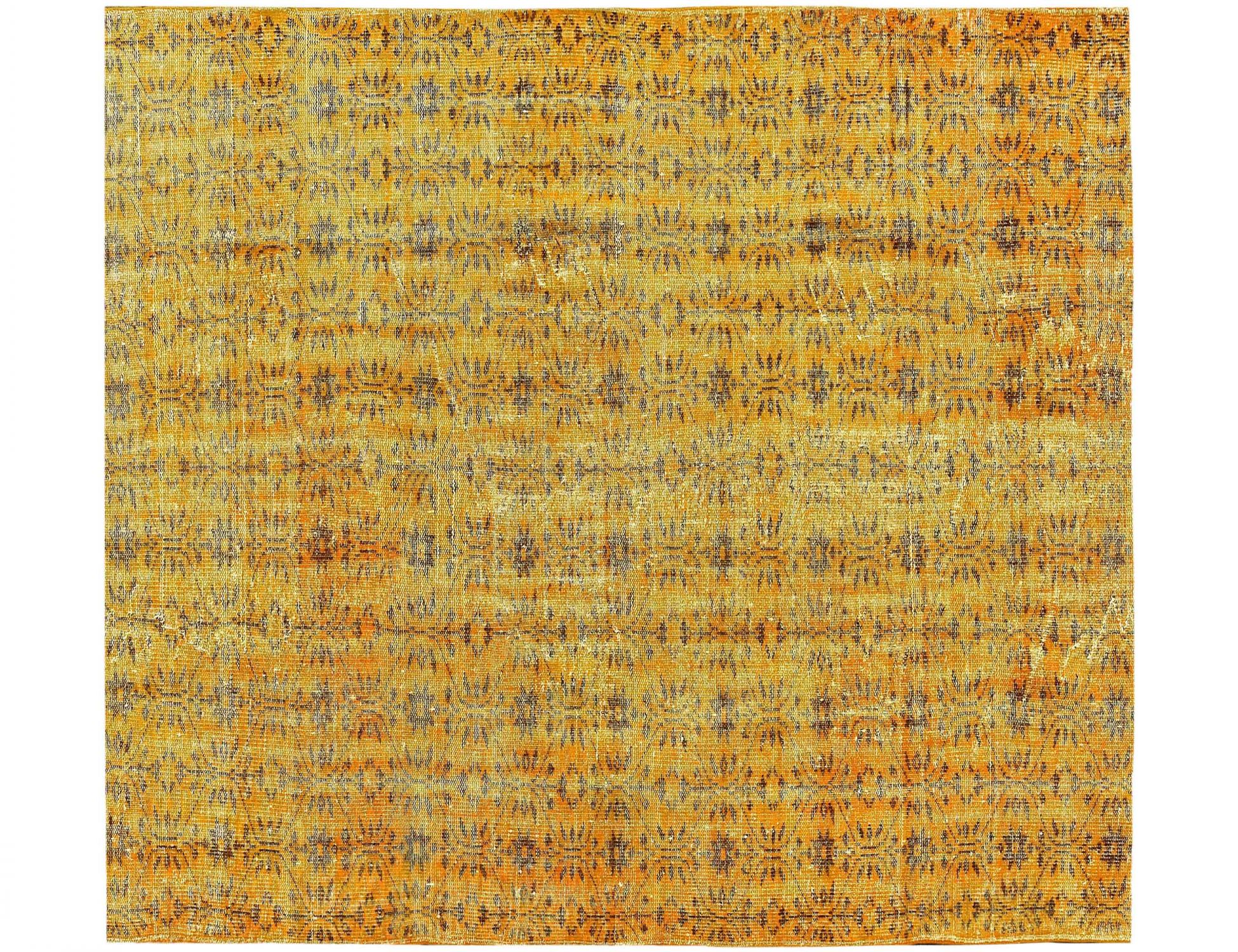 Tappeto Vintage  giallo <br/>181 x 181 cm
