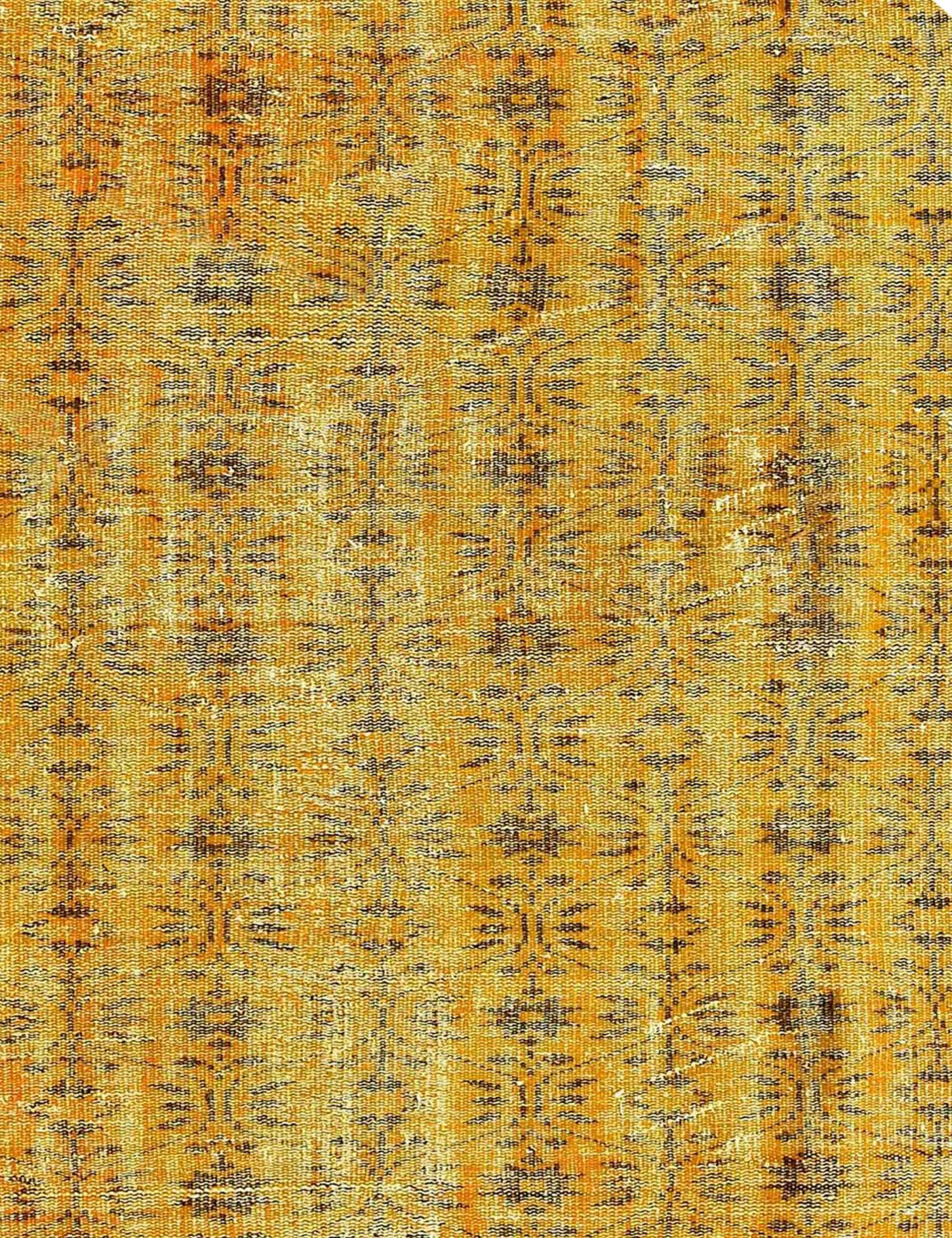 Rund Vintage Teppich  gelb <br/>181 x 181 cm
