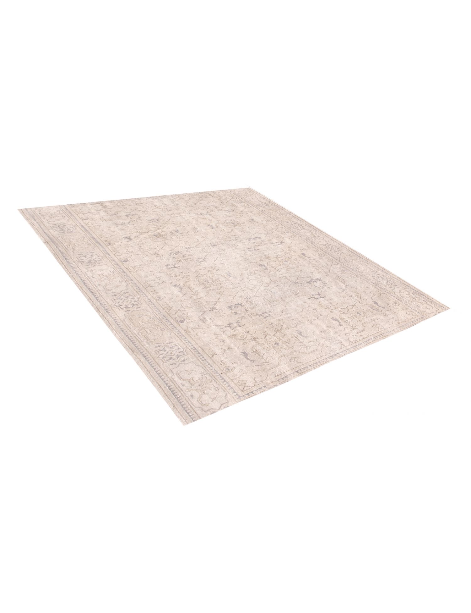 Quadrat Vintage Teppich  beige <br/>220 x 220 cm