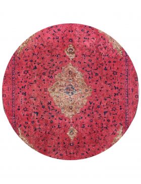 Round Vintage Carpet round  red  <br/>250 x 250 cm