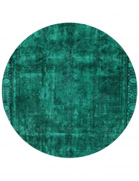 Round Vintage Carpet round  green  <br/>258 x 258 cm
