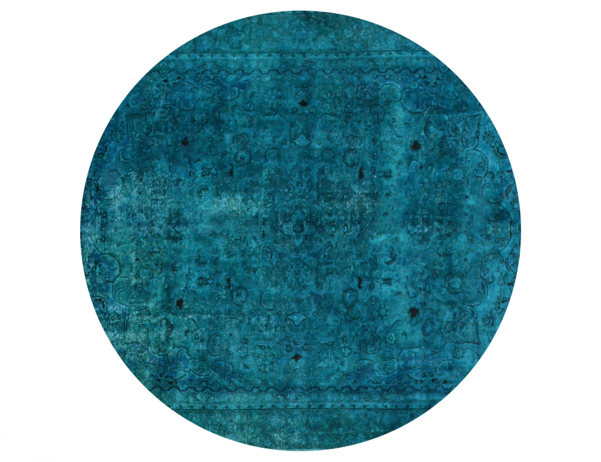 Tappeto Vintage  blu <br/>256 x 256 cm
