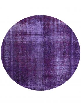 Vintage Carpet round 264 X 264 purple 