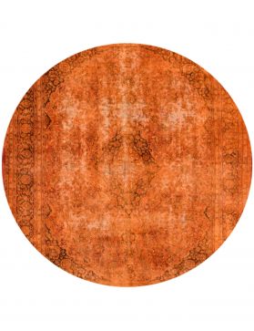 Rund Vintage Teppich rund  orange <br/>290 x 290 cm