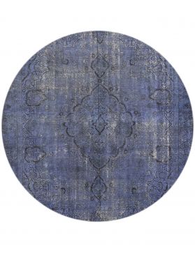 Rund Vintage Teppich rund  blau <br/>280 x 280 cm