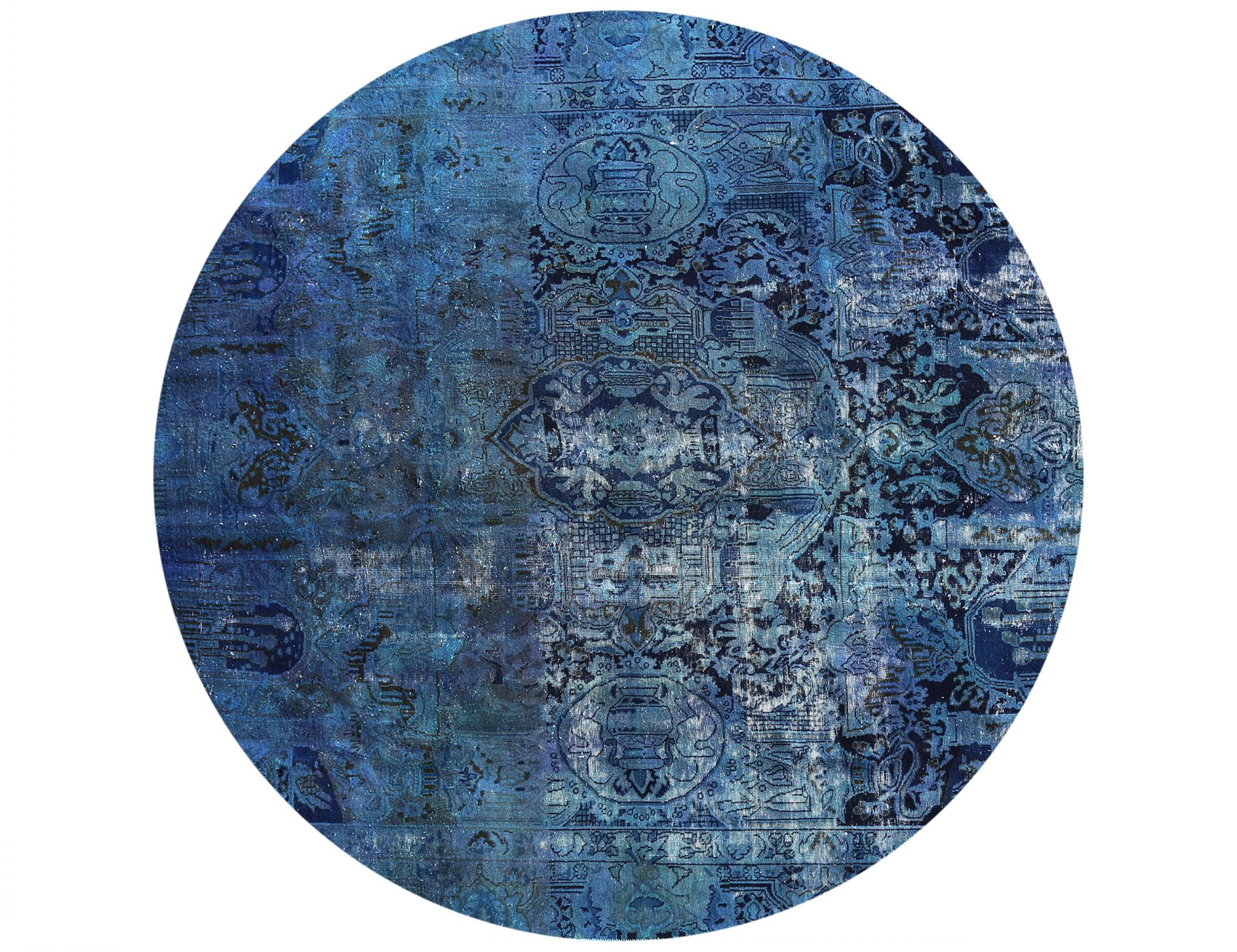 Tappeto Vintage  blu <br/>258 x 258 cm