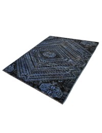 Blau Persien Vintage Teppich  202 x 110 cm