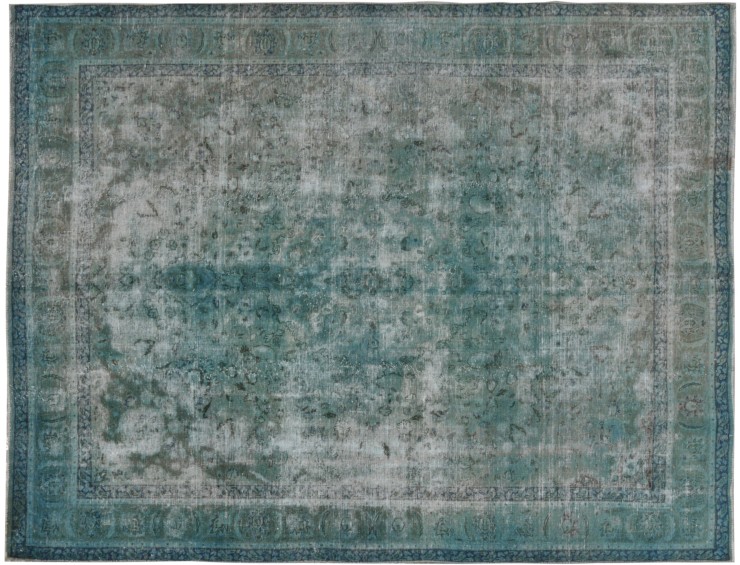 Verde Persiano Tappeto Vintage 380 x 292 cm