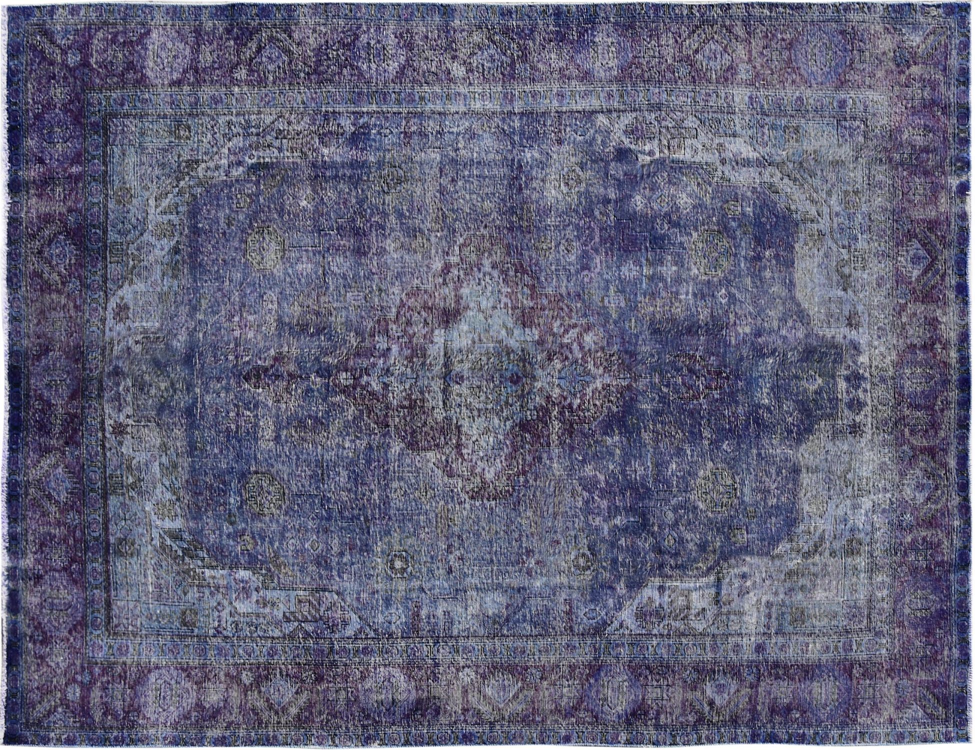 Perzisch Vintage Tapijt  blauw <br/>383 x 287 cm