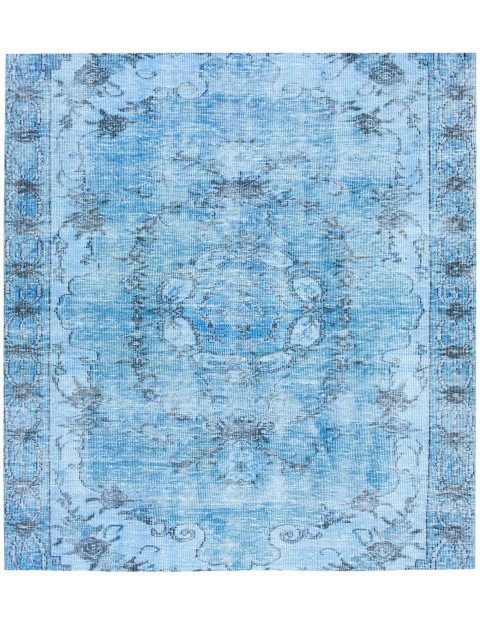 Blau Türkei Vintage Teppich  181 x 181 cm