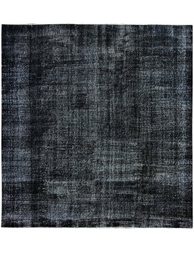 Schwarz Türkei Vintage Teppich  185 x 185 cm
