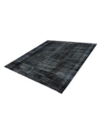 Schwarz Türkei Vintage Teppich  185 x 185 cm